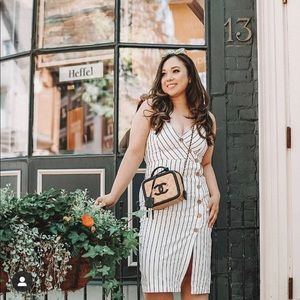 NWT Stripped MIDI Dress